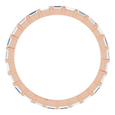 14K Rose 1/3 CTW Natural Diamond Eternity Band Size 6